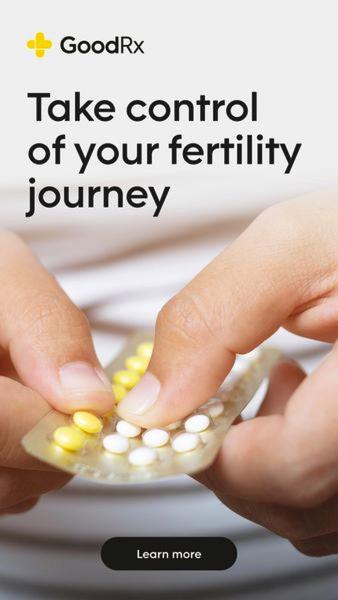 A close-up shot of hands holding a blister pack of pills, paired with a direct, empowering headline focusing on the viewer's personal journey.